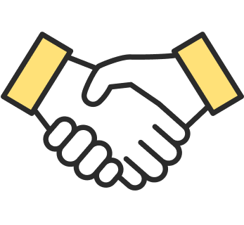 握手をするイラスト